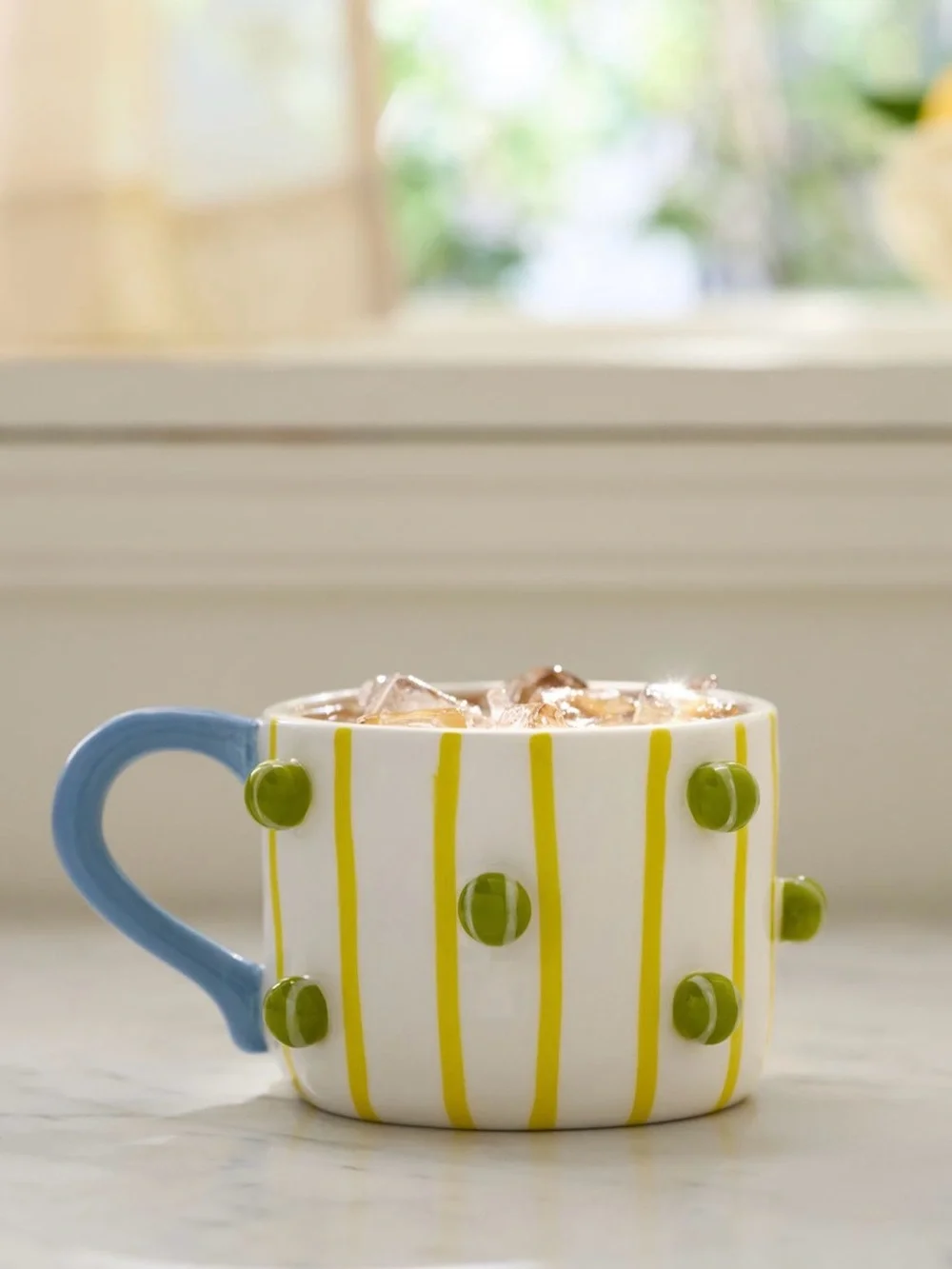 WINGED PUPA TENNIS STONEWARE HOBBY MUG
